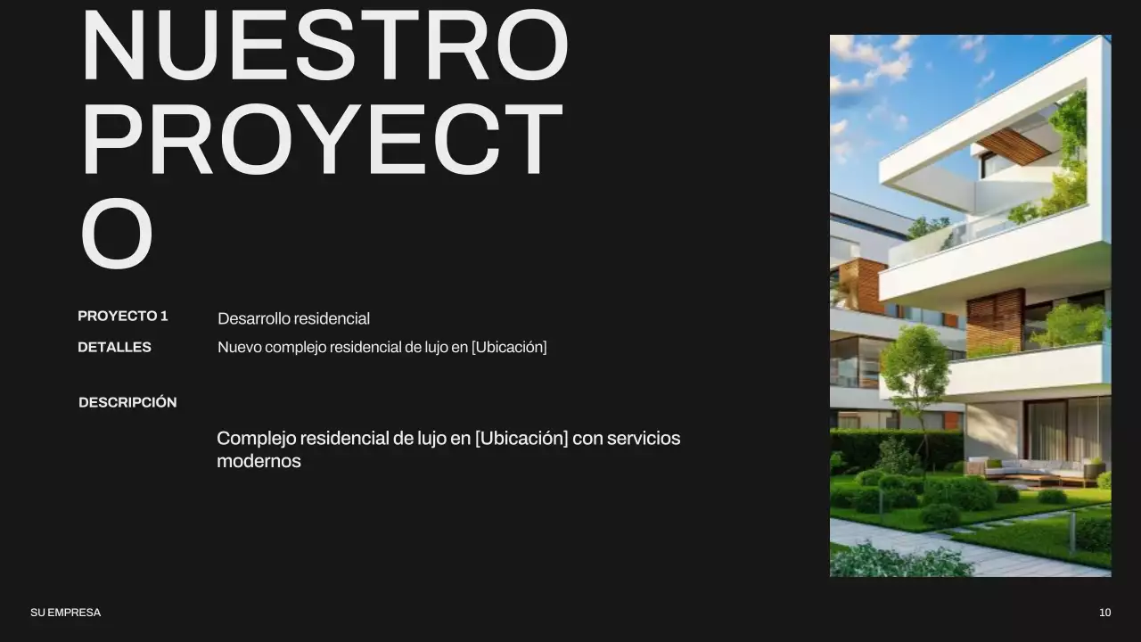 Negro Gris Moderno Minimal Agencia Inmobiliaria Introducción