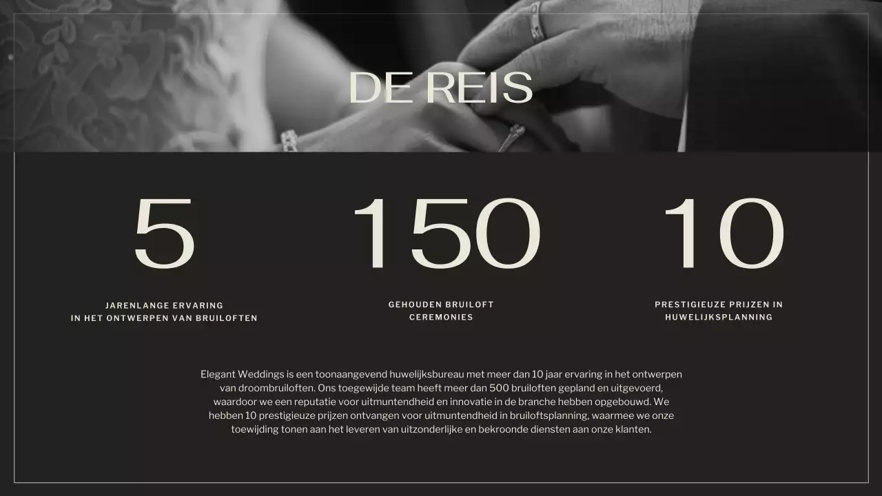 Zwart Bruin Elegant Huwelijksbureau Promotie