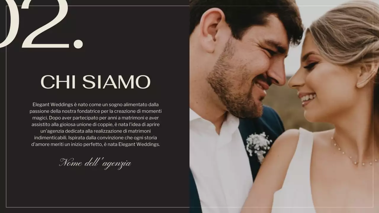 Nero Marrone Elegante Promozione Agenzia Matrimoniale