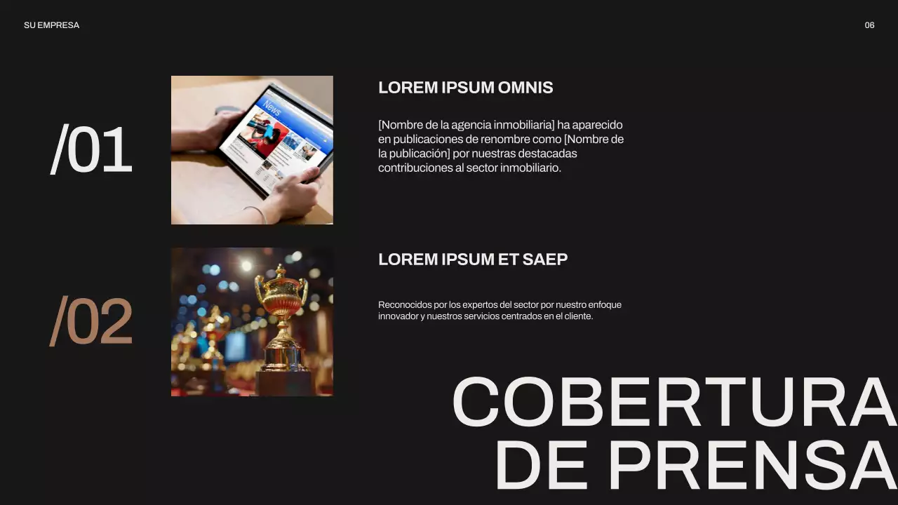 Negro Gris Moderno Minimal Agencia Inmobiliaria Introducción