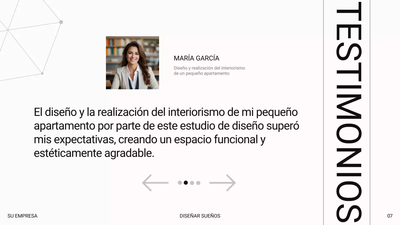 Blanco Lujo Moderno Presentación de una empresa de diseño de interiores
