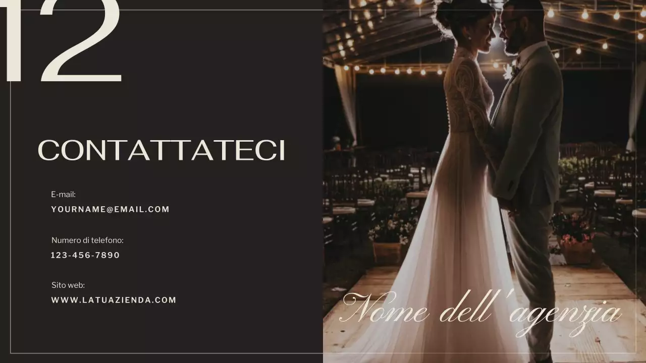 Nero Marrone Elegante Promozione Agenzia Matrimoniale