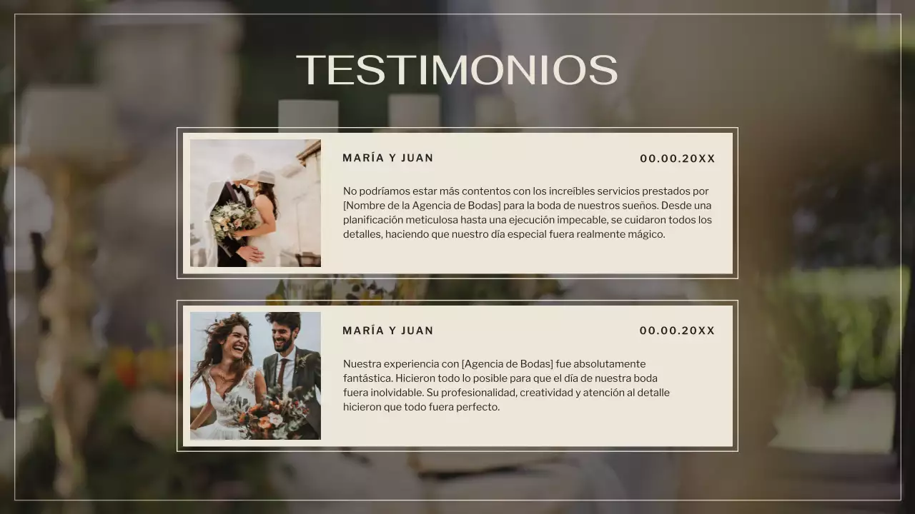 Negro Marrón Elegante Boda Agencia Promoción