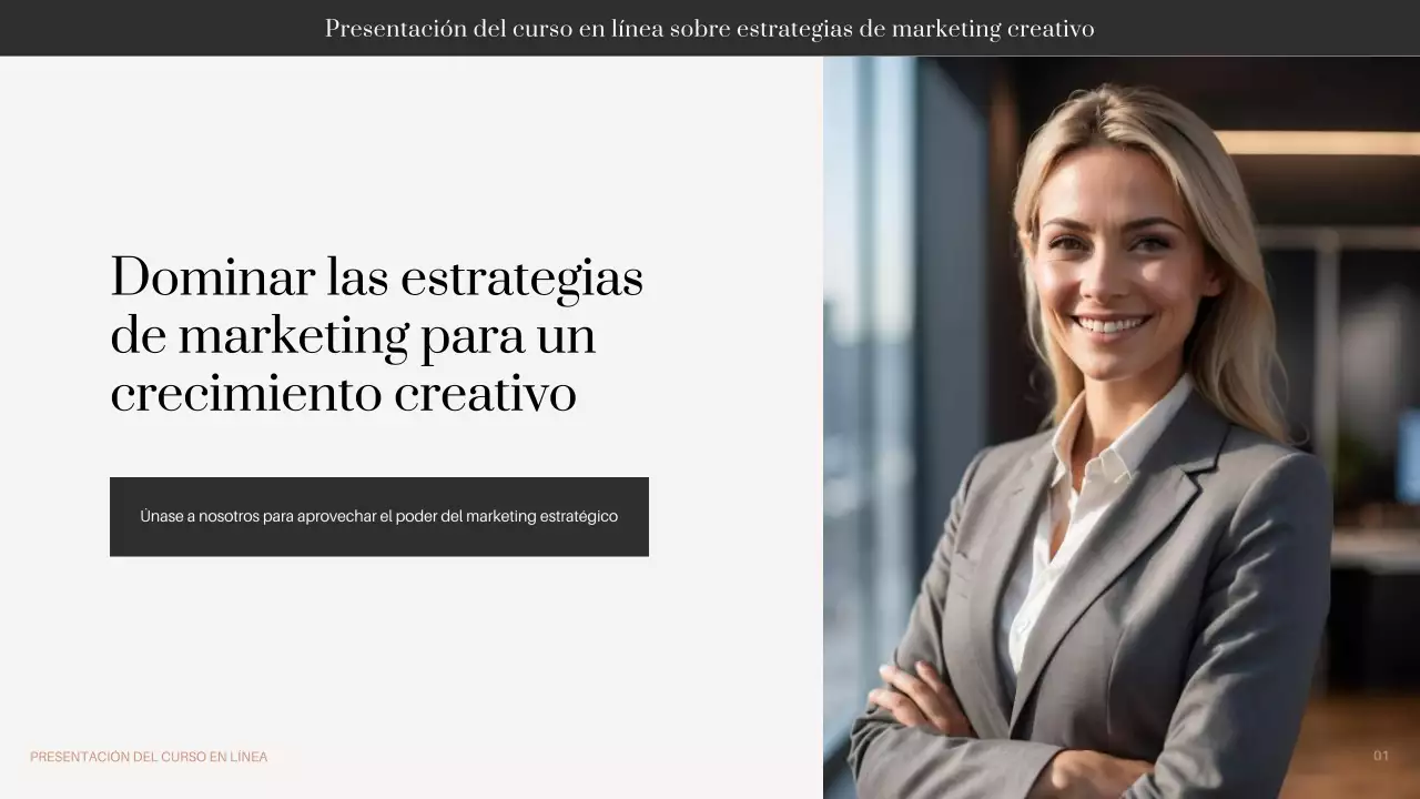 Negro Marrón Beige Mínimo Promoción de cursos en línea