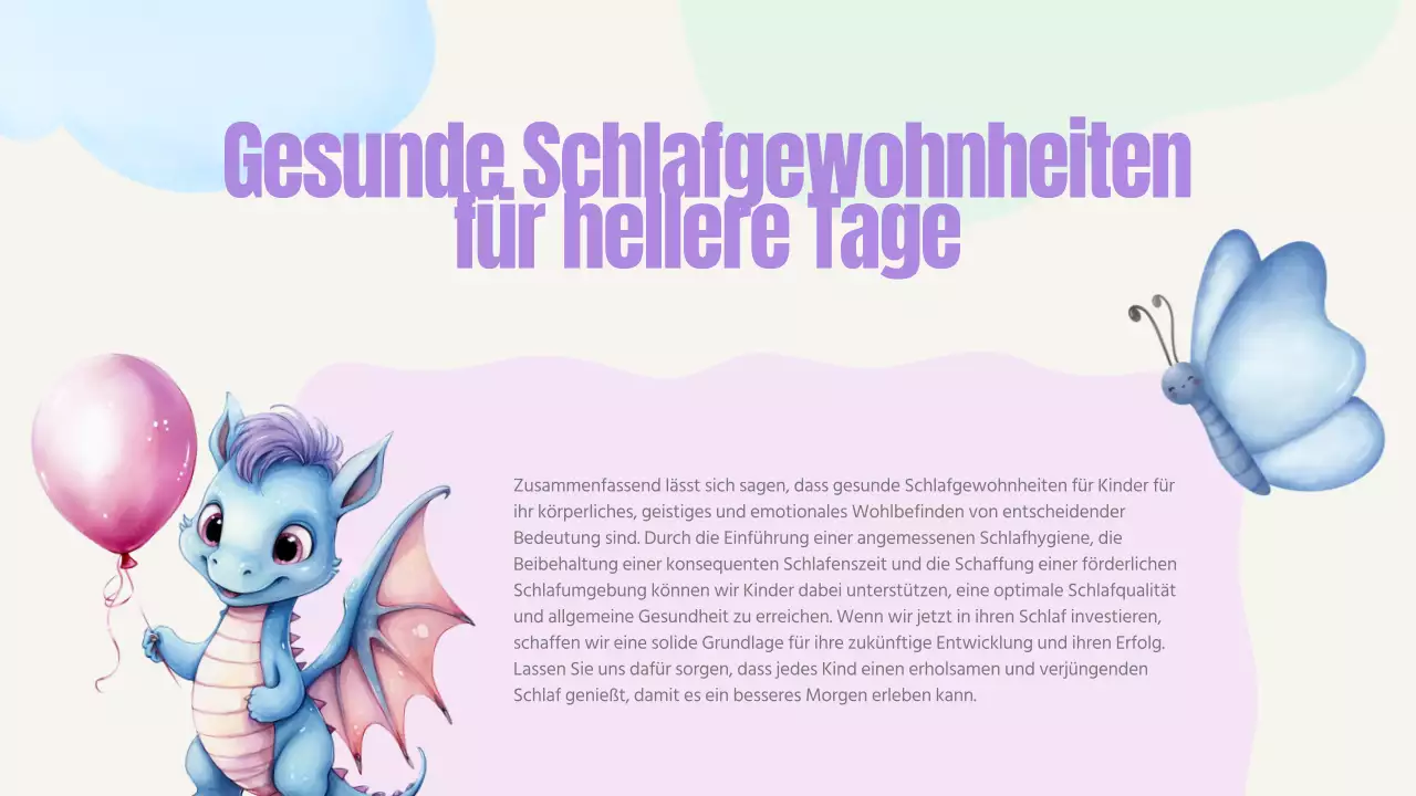 Pastellrosa Blau Gelb Grün Niedlich Verspielt Kinder Schlafhilfe