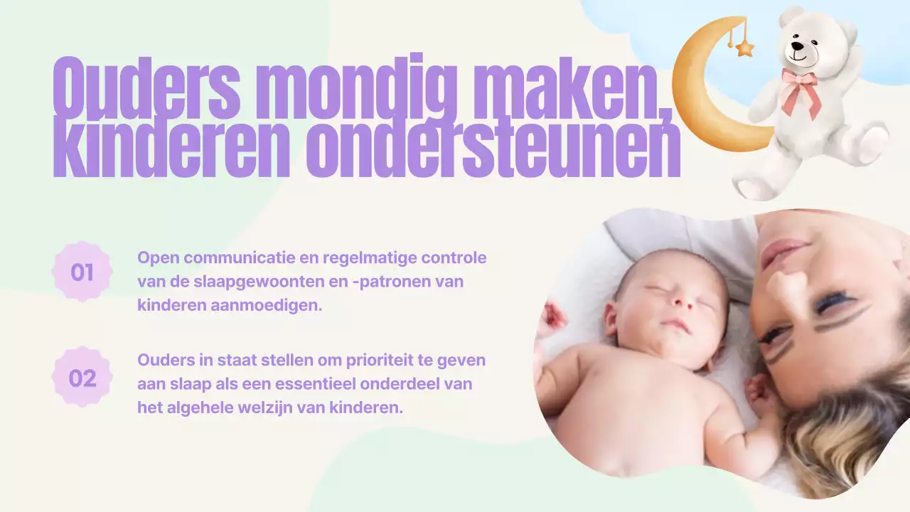 Pastel Roze Blauw Geel Groen Schattig Speels Kinderslaapboek