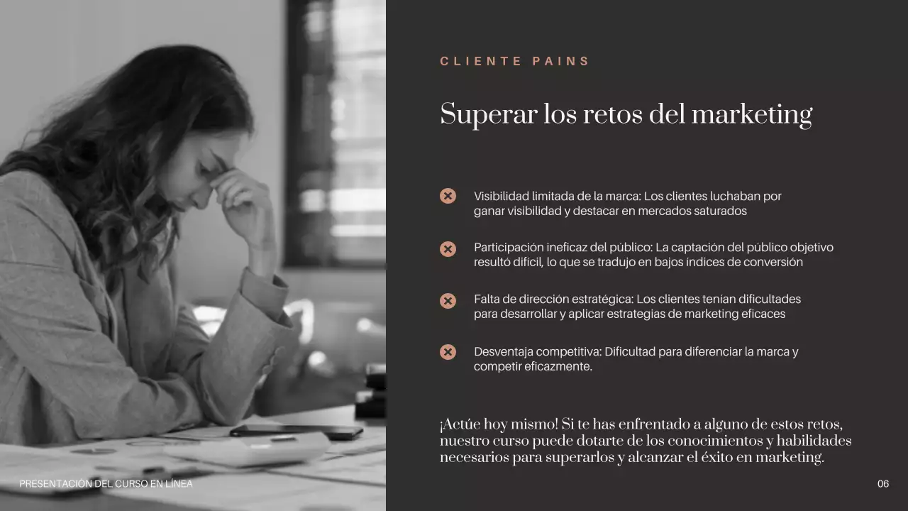 Negro Marrón Beige Mínimo Promoción de cursos en línea