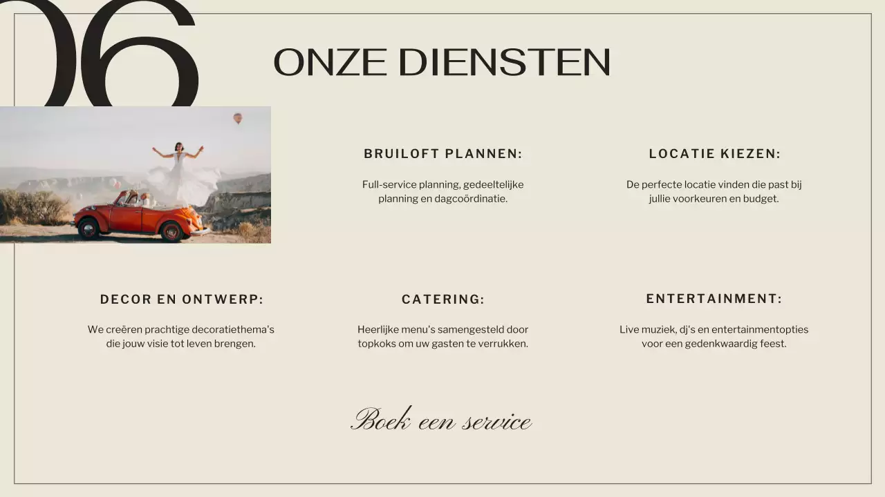 Zwart Bruin Elegant Huwelijksbureau Promotie