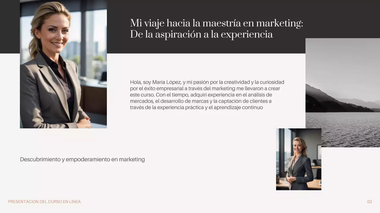 Negro Marrón Beige Mínimo Promoción de cursos en línea