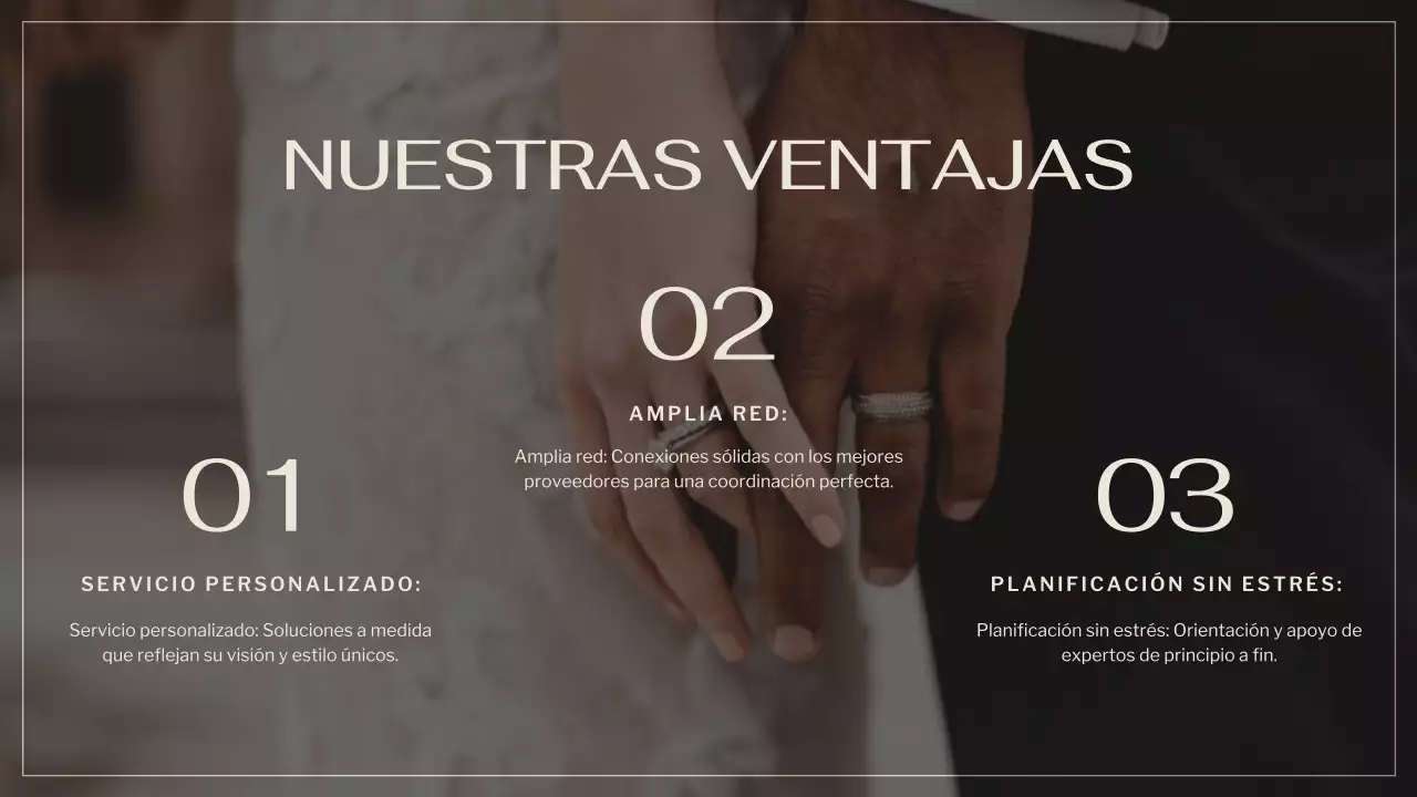 Negro Marrón Elegante Boda Agencia Promoción