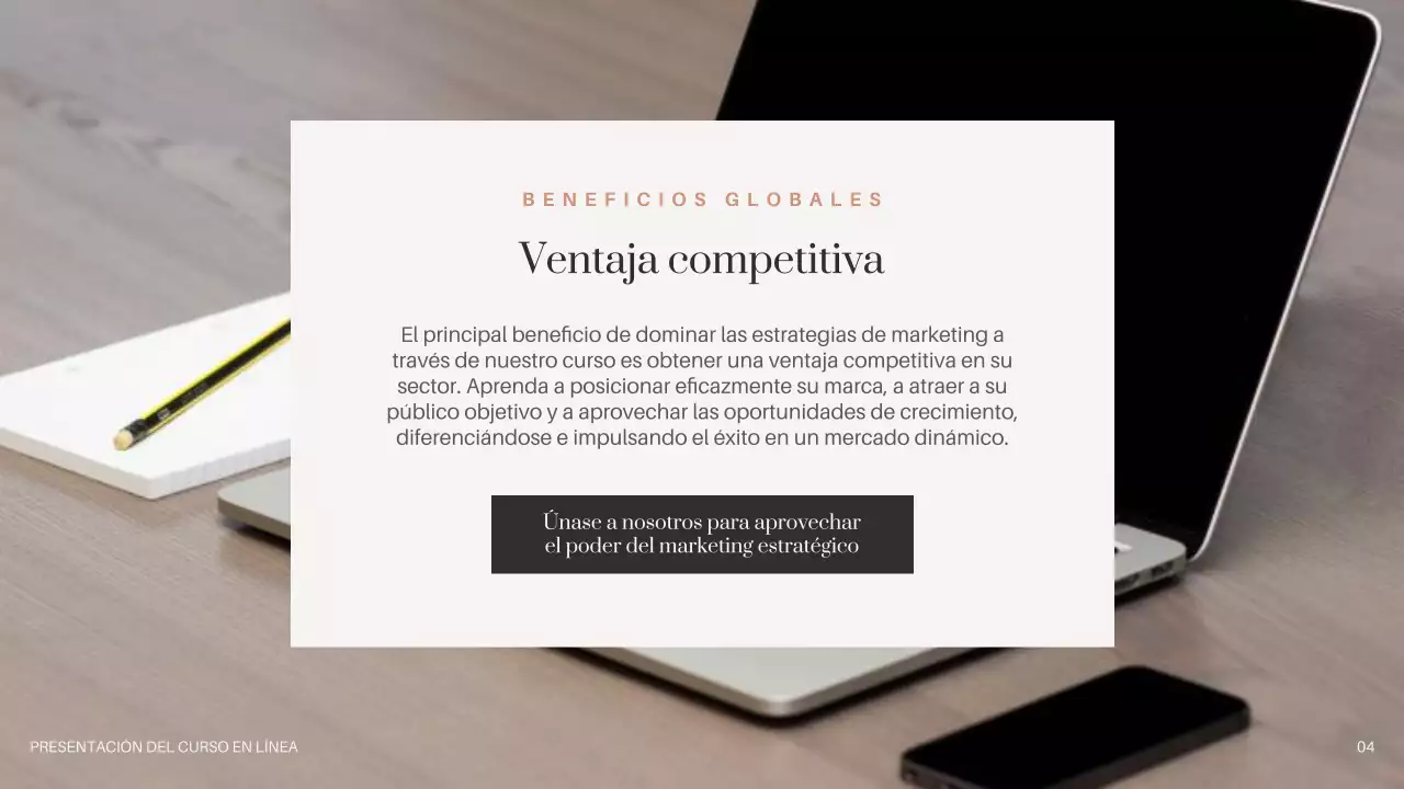 Negro Marrón Beige Mínimo Promoción de cursos en línea