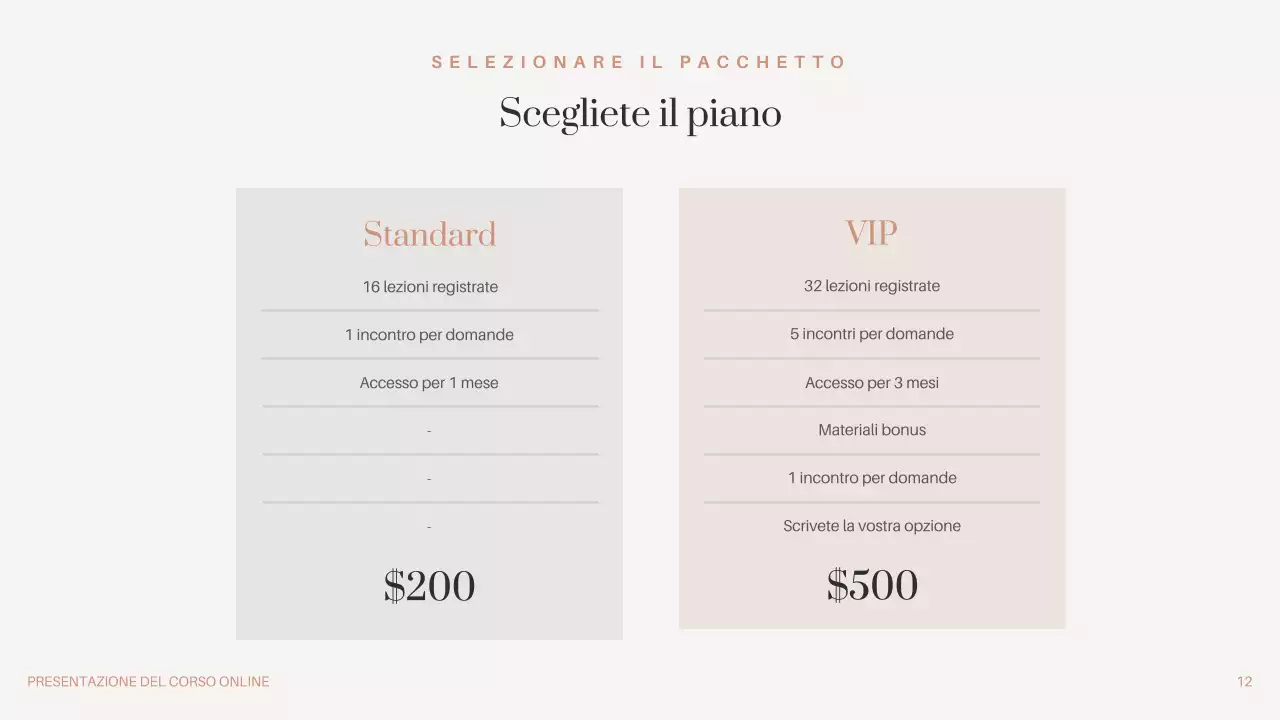 Nero Marrone Beige Minima Promozione del corso online