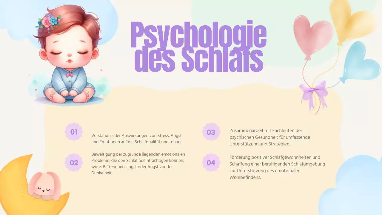 Pastellrosa Blau Gelb Grün Niedlich Verspielt Kinder Schlafhilfe