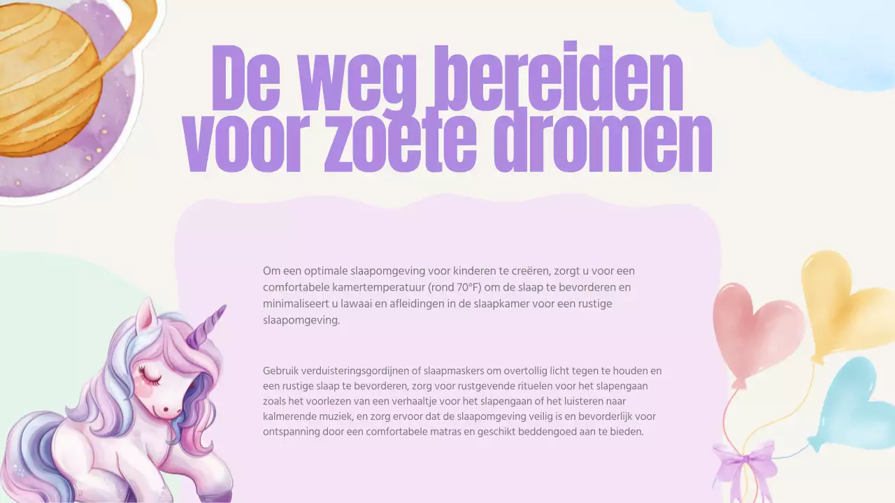 Pastel Roze Blauw Geel Groen Schattig Speels Kinderslaapboek