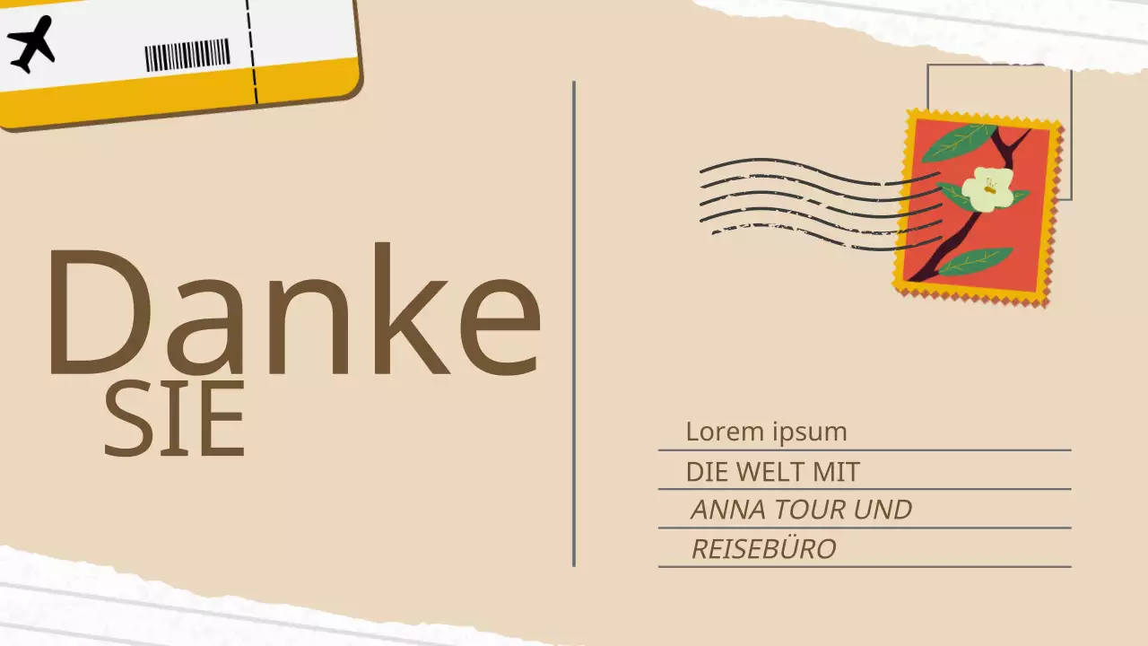 Beige and Brown Vintage Tour and Travel Company's Einführung