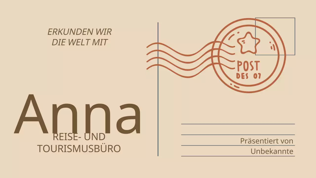 Beige and Brown Vintage Tour and Travel Company's Einführung