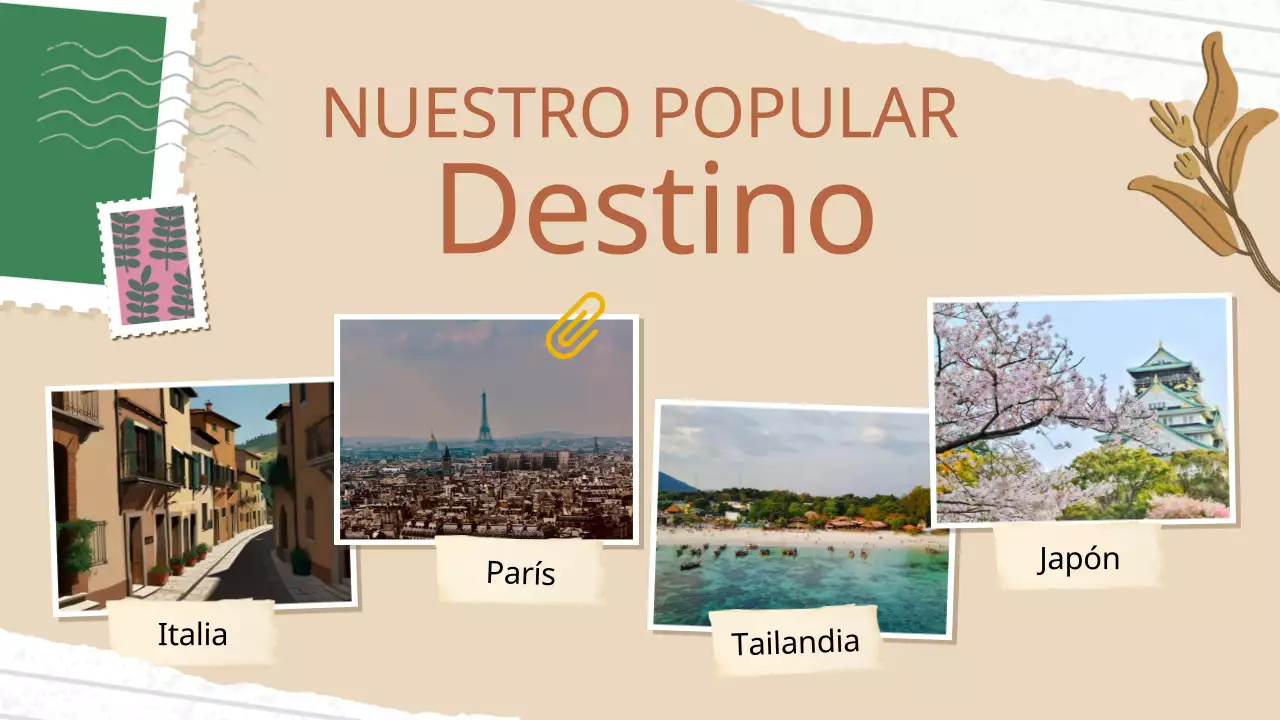 Presentación de Beige and Brown Vintage Tour and Travel Company