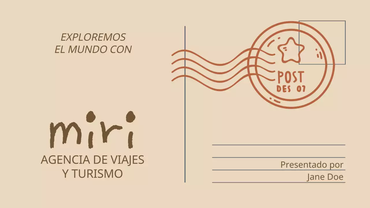 Presentación de Beige and Brown Vintage Tour and Travel Company