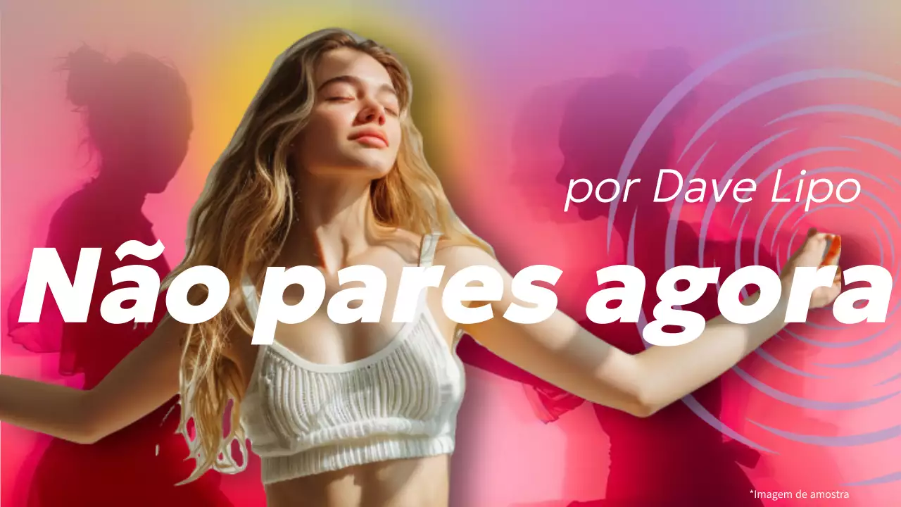 Vídeo de dança chamativo cor-de-rosa e amarelo quente