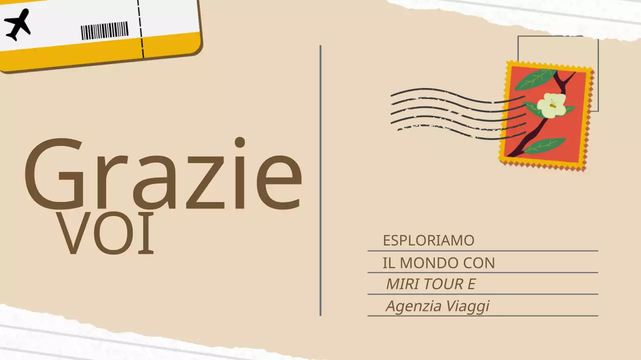 Introduzione della compagnia di viaggi e tour d'epoca Beige and Brown