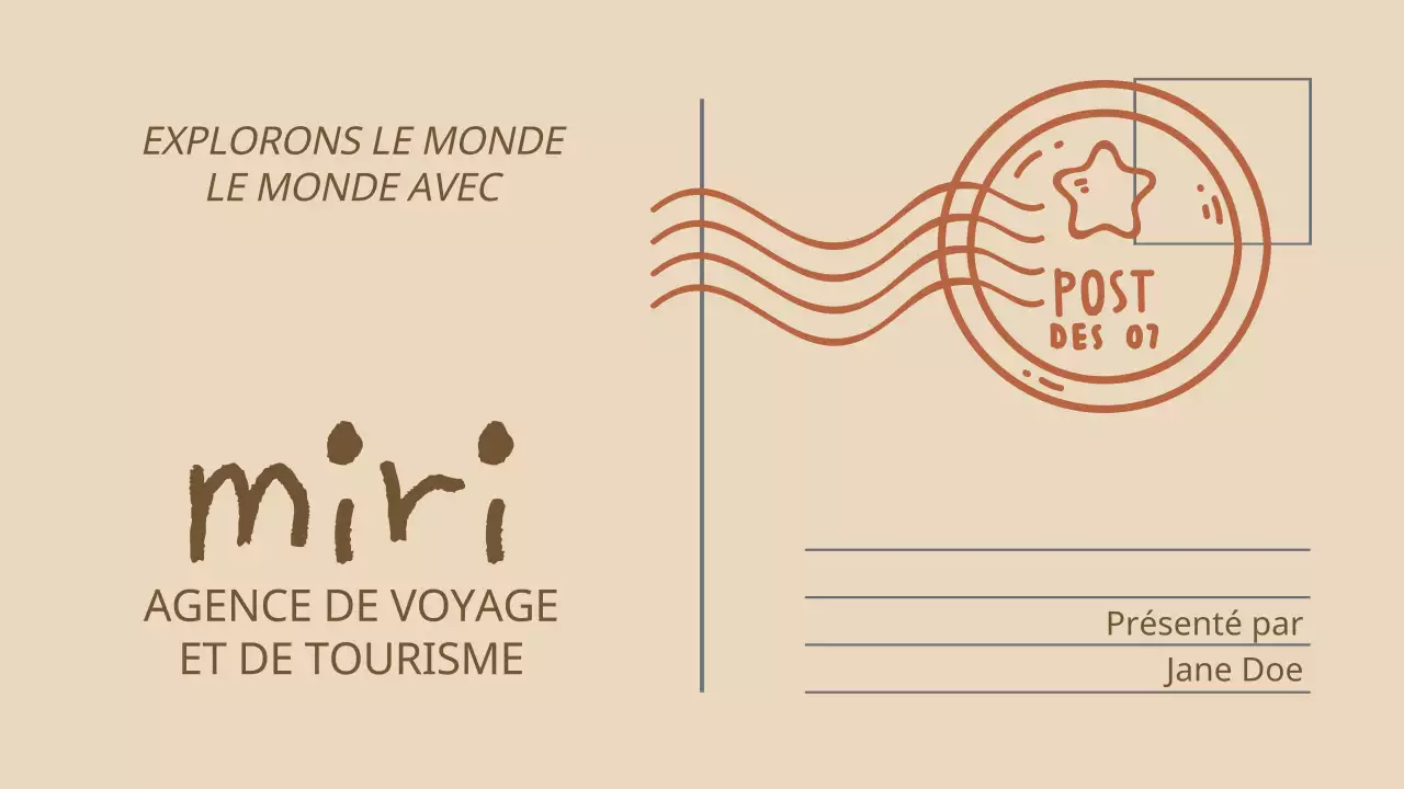 Présentation de la société Beige and Brown Vintage Tour and Travel Company