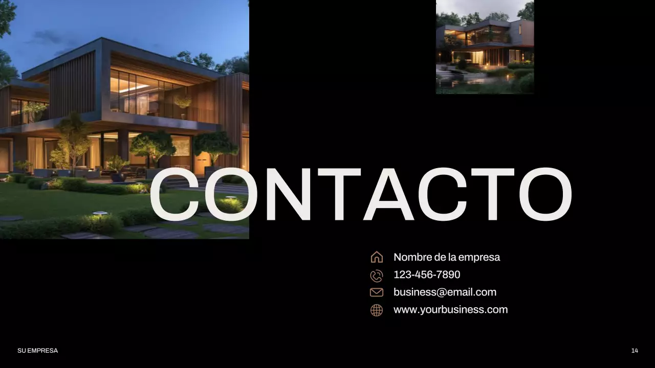 Negro Gris Moderno Minimal Agencia Inmobiliaria Introducción