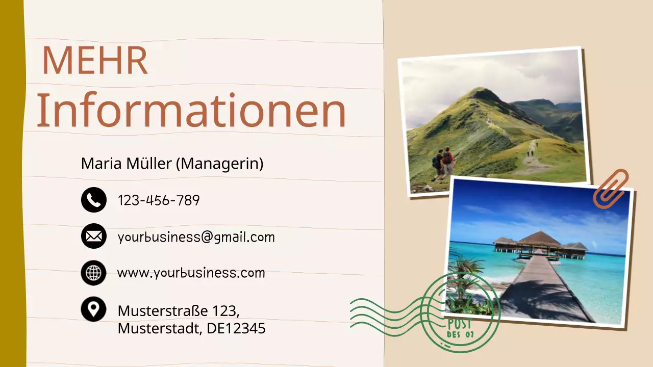 Beige and Brown Vintage Tour and Travel Company's Einführung