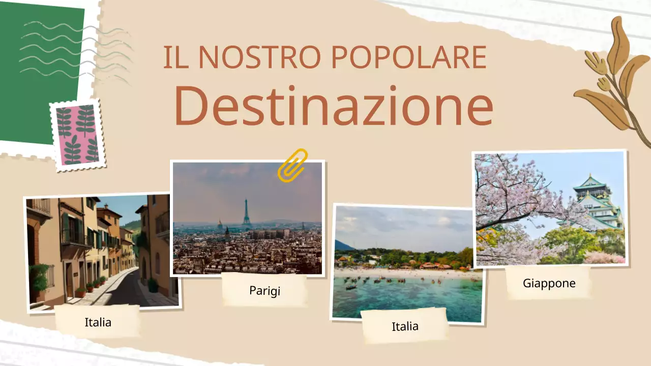 Introduzione della compagnia di viaggi e tour d'epoca Beige and Brown