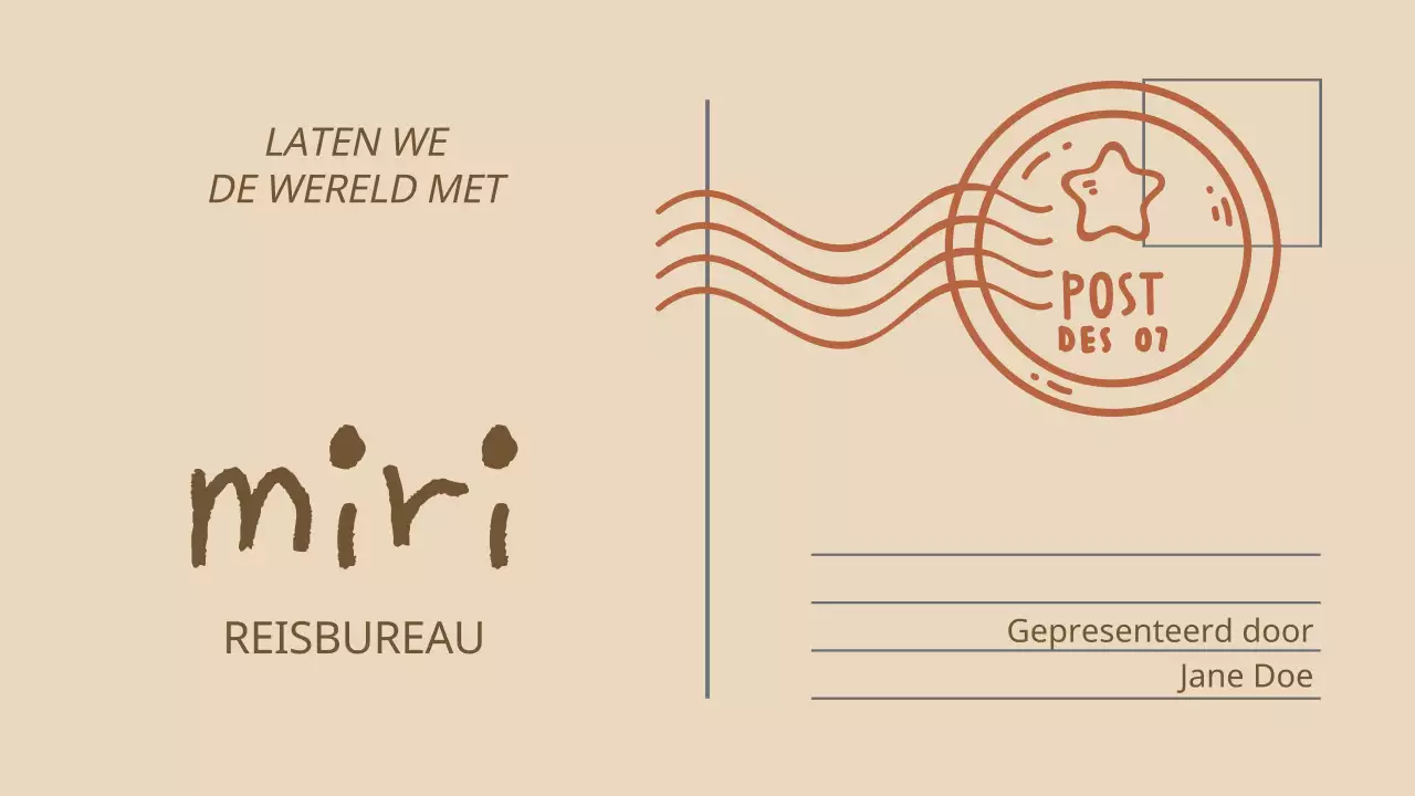 Introductie van Beige and Brown Vintage Tour and Travel Company