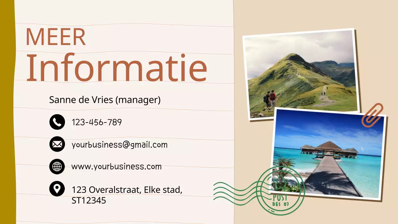 Introductie van Beige and Brown Vintage Tour and Travel Company