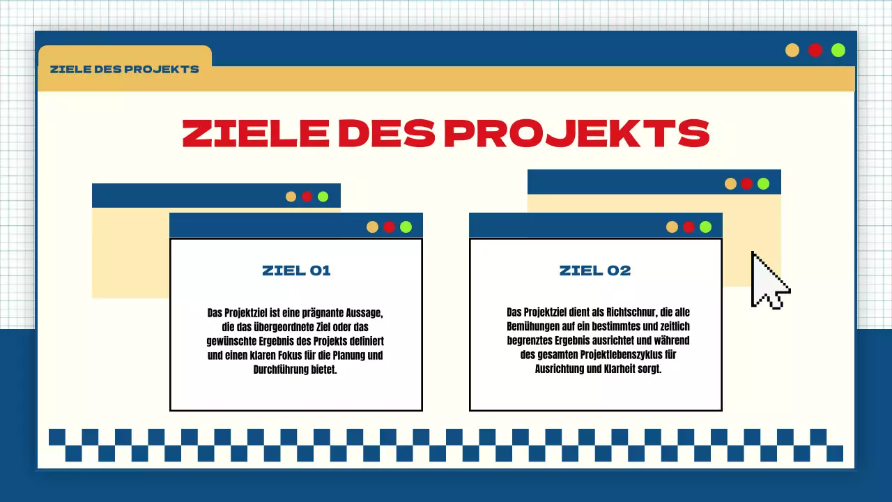 blau gelb modern auffällig Gruppenprojekt Klassenmaterial