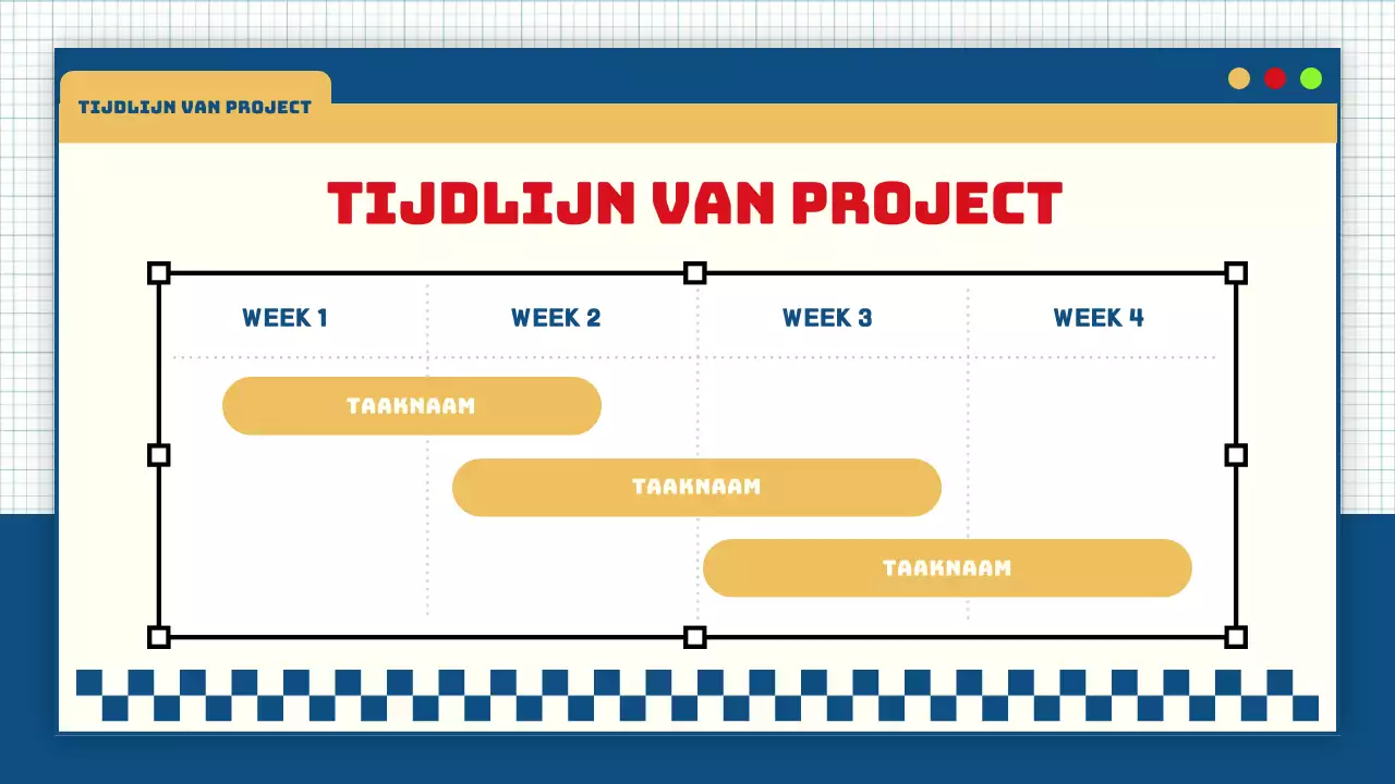 blauw geel modern flitsend groepsproject lesmateriaal