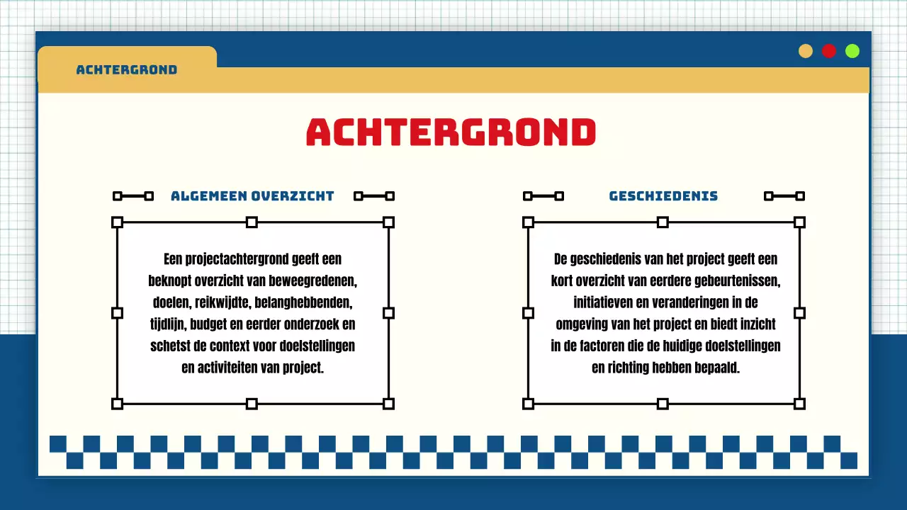 blauw geel modern flitsend groepsproject lesmateriaal