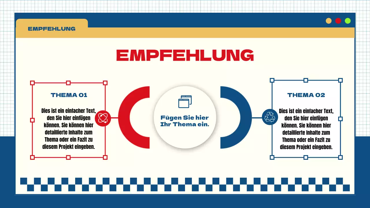 blau gelb modern auffällig Gruppenprojekt Klassenmaterial