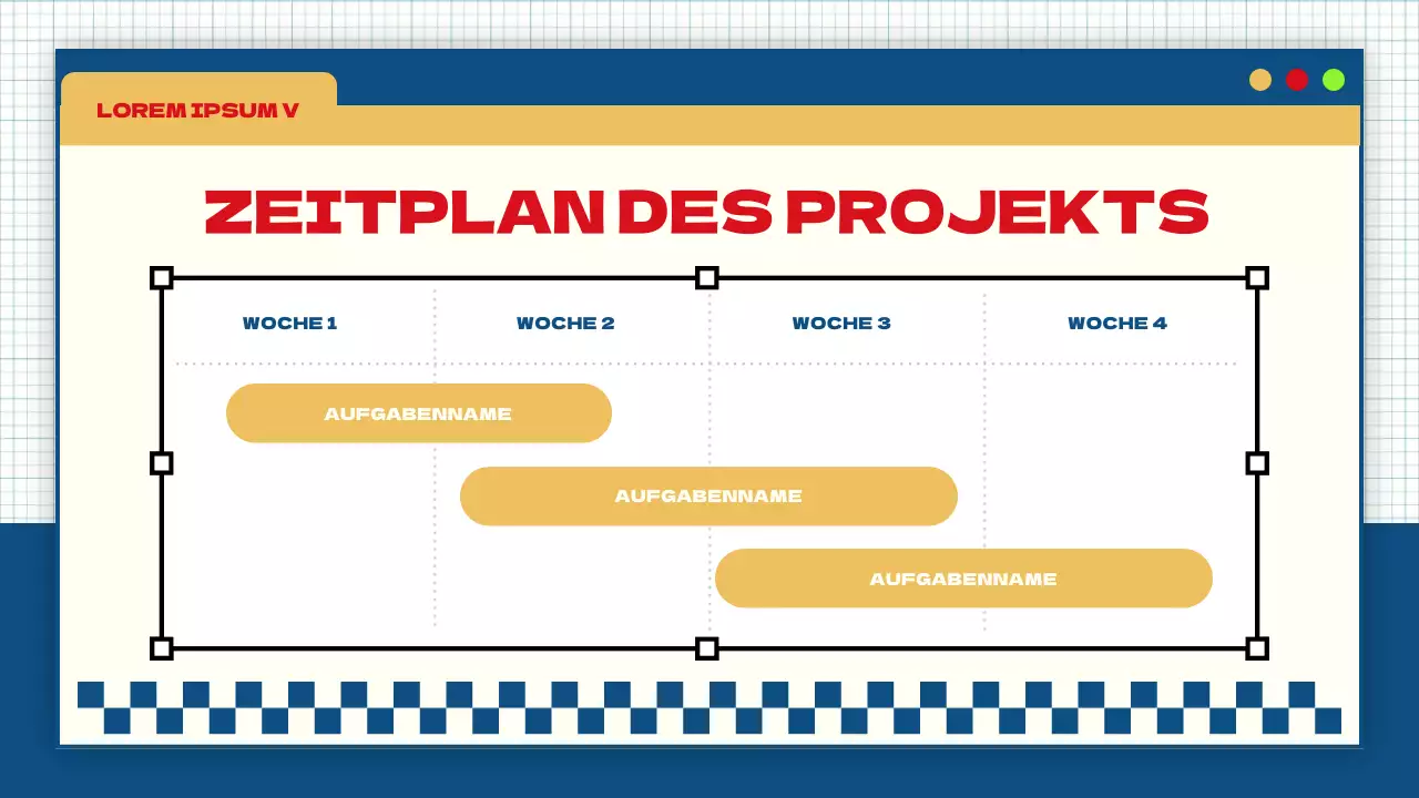 blau gelb modern auffällig Gruppenprojekt Klassenmaterial