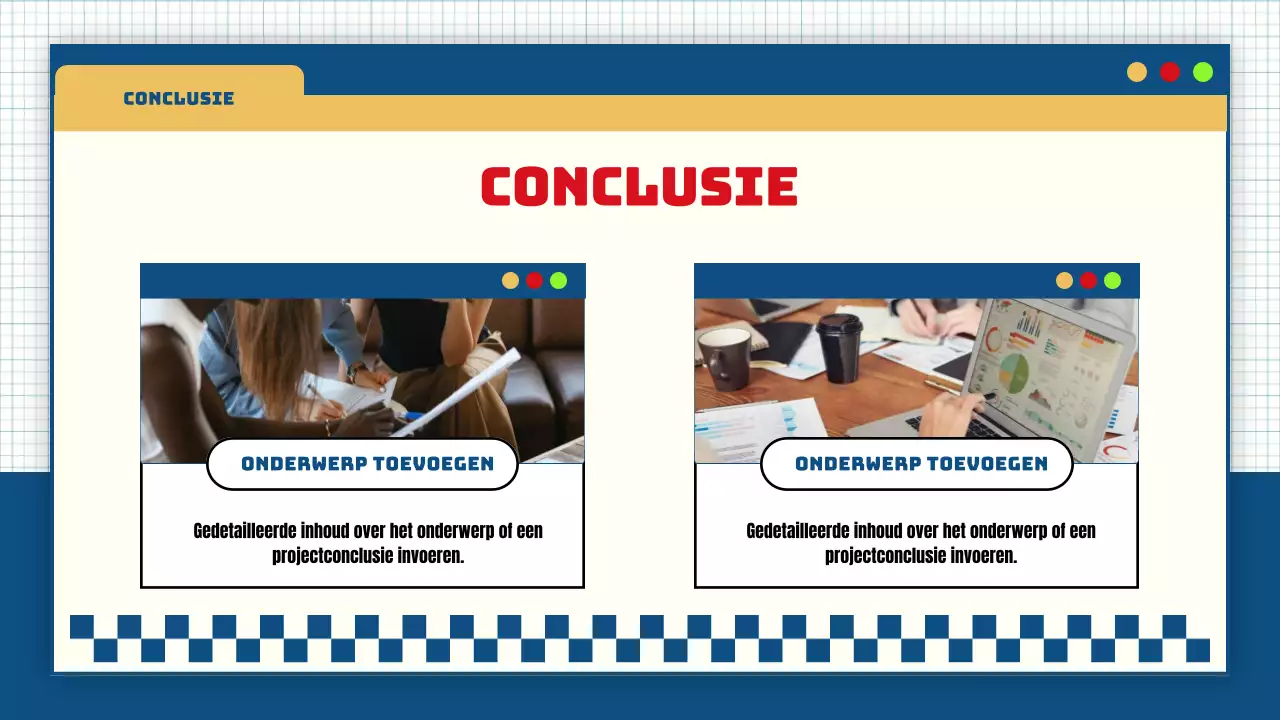 blauw geel modern flitsend groepsproject lesmateriaal