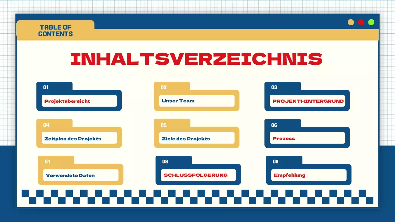 blau gelb modern auffällig Gruppenprojekt Klassenmaterial