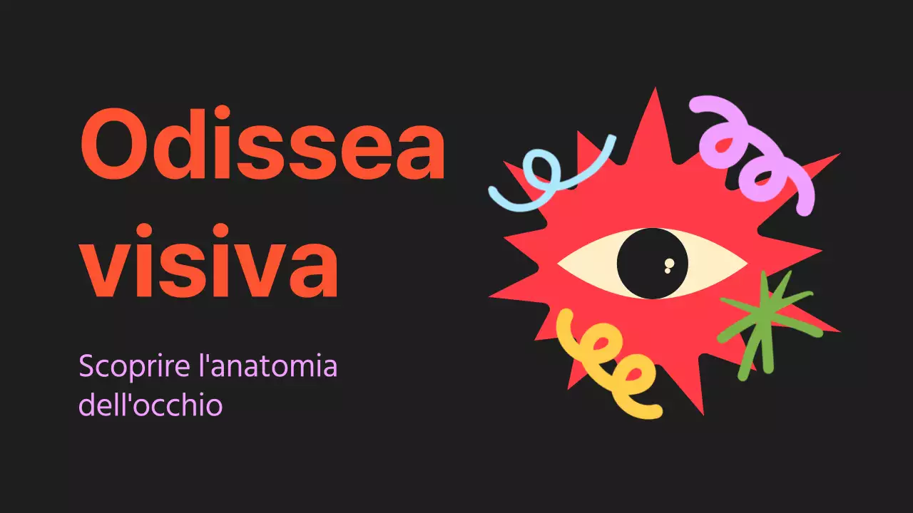 Nero arancione Occhi vistosi Materiale per conferenze