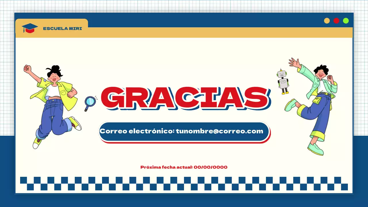 azul amarillo moderno llamativo proyecto de grupo material de clase