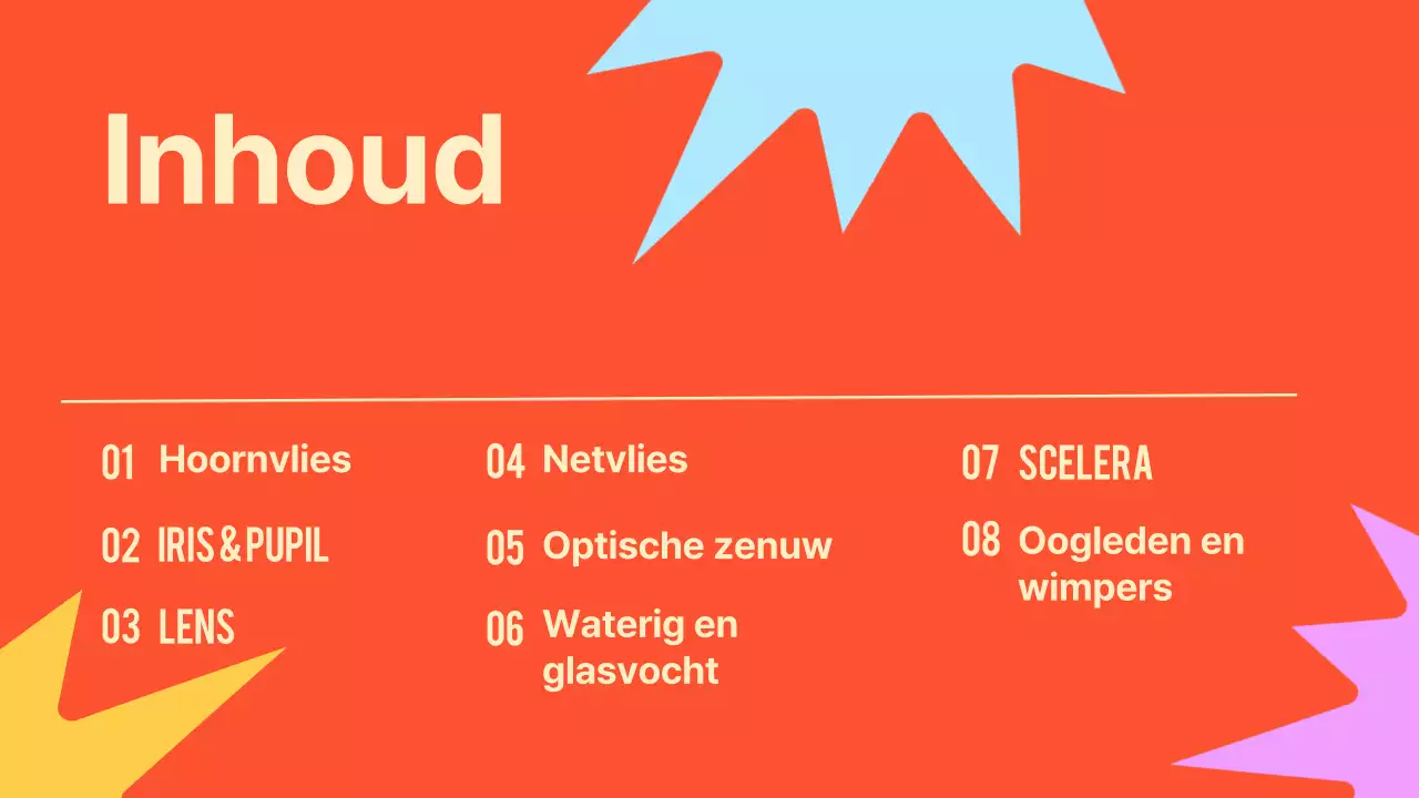 Zwart Oranje Flashy Eyes Voorleesmateriaal