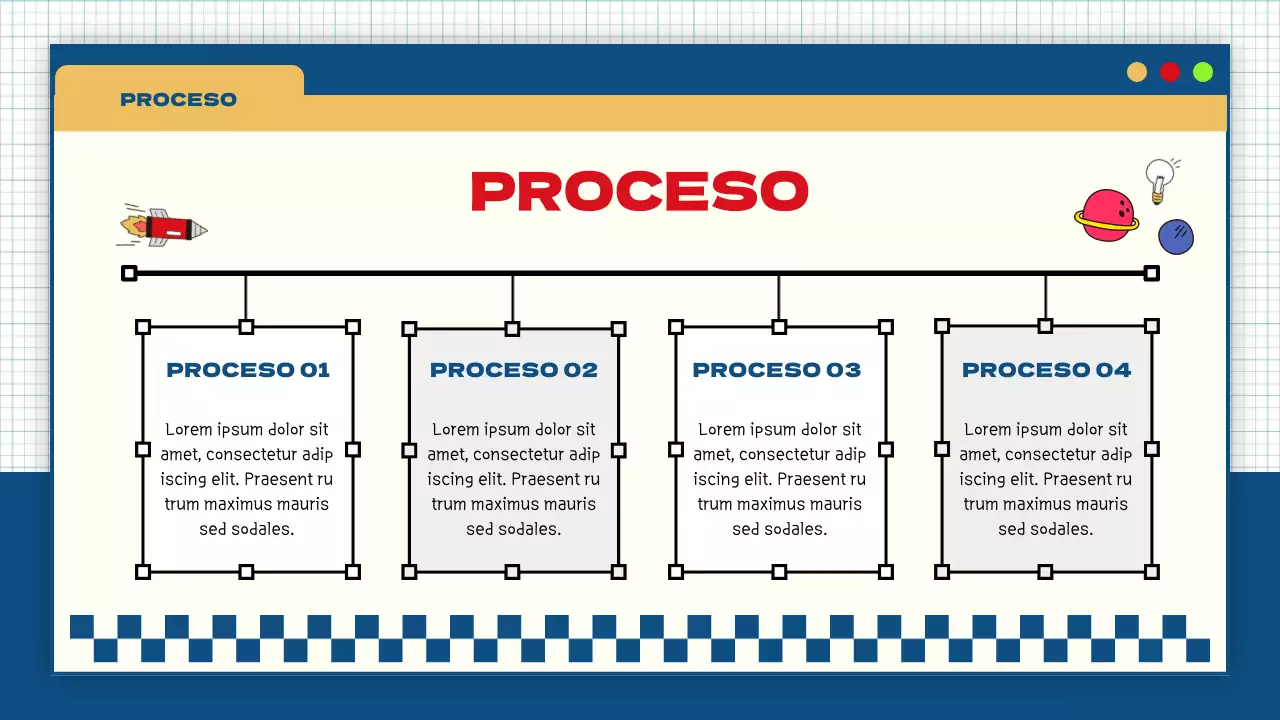 azul amarillo moderno llamativo proyecto de grupo material de clase