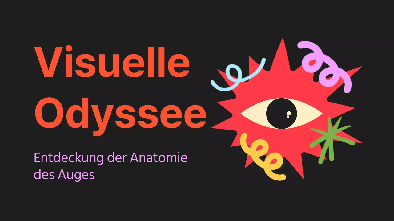 Schwarz Orange Flashy Eyes Vortragsmaterial