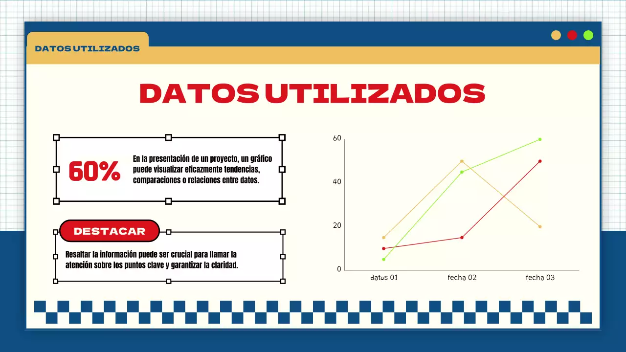 azul amarillo moderno llamativo proyecto de grupo material de clase