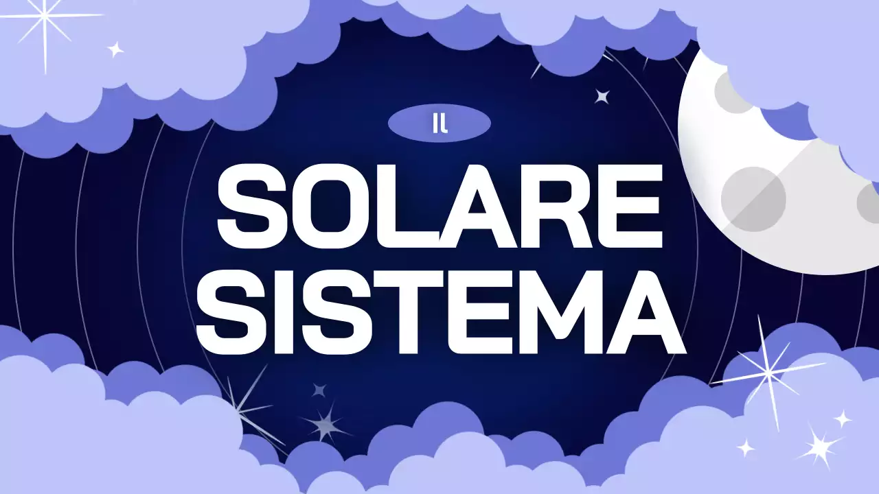 Indigo Lilac Materiale didattico sul sistema solare semplice