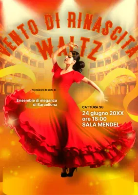 Valzer classico rosso arancio Pubblicità
