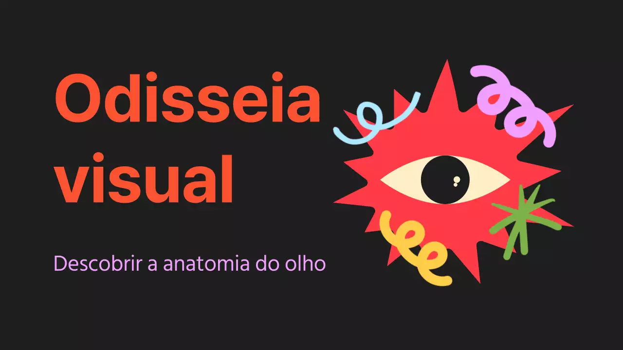 Preto Laranja Olhos brilhantes Material de leitura