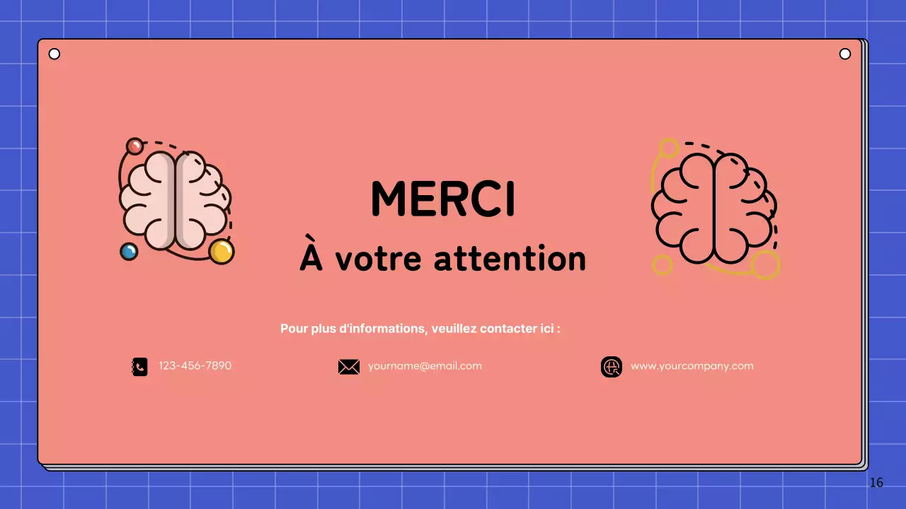 Matériel d'étude pour le cours d'anatomie cérébrale simple rose et bleu ciel