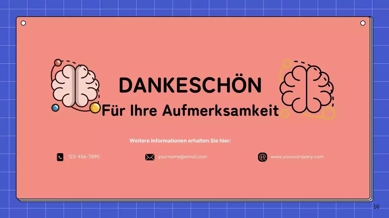 Rosa und himmelblau Einfache Anatomie des Gehirns Klasse Studienmaterialien