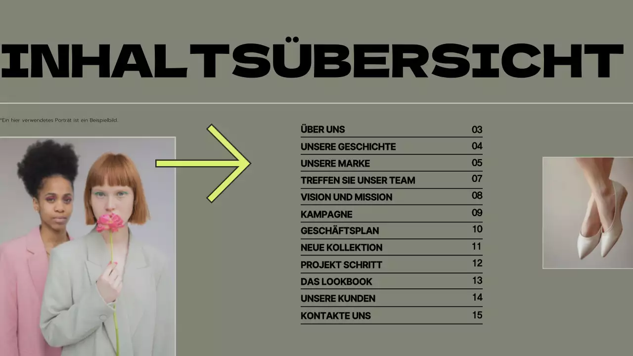 Grün Grau Modern Marke Vorschlag Präsentation