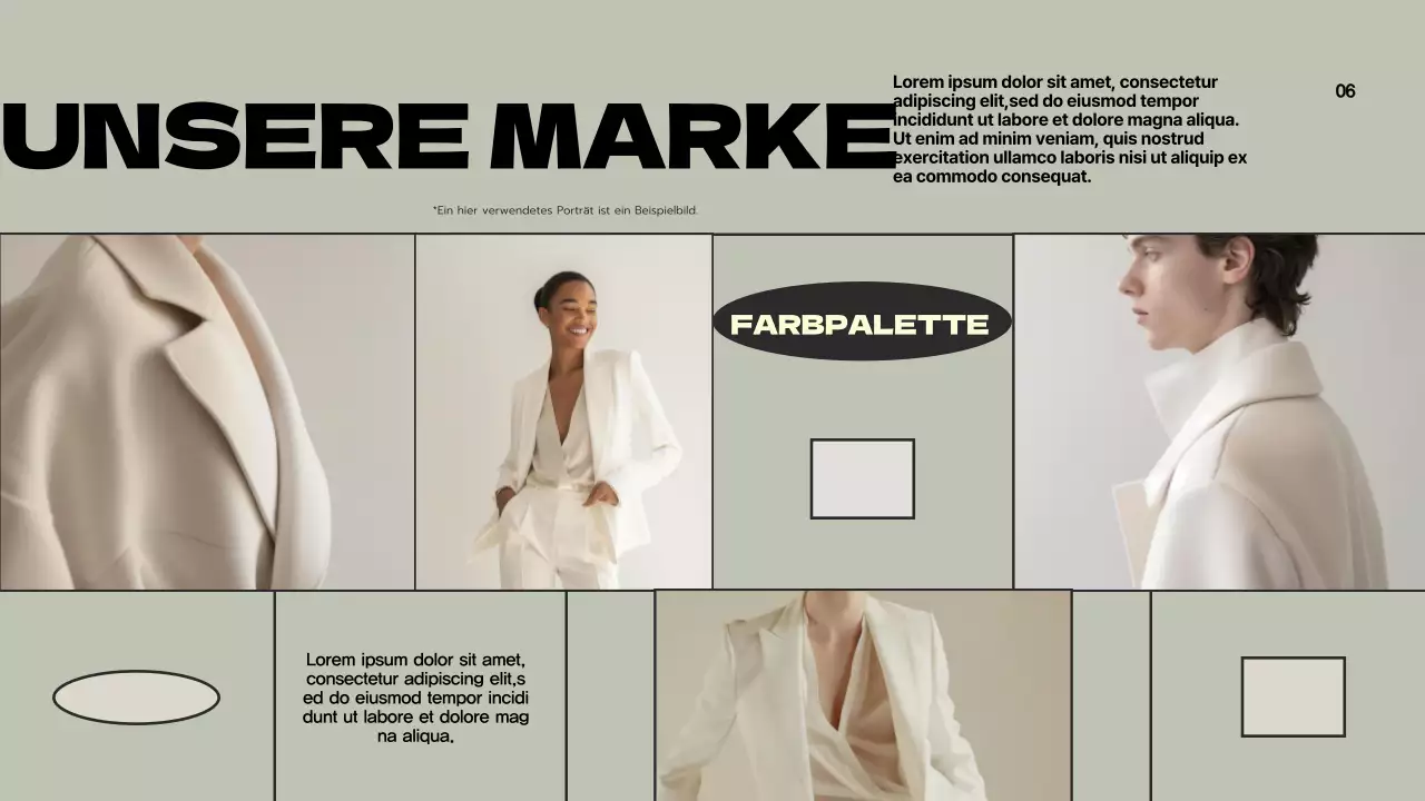 Grün Grau Modern Marke Vorschlag Präsentation